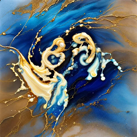 Liquid Gold personalised wall art collection